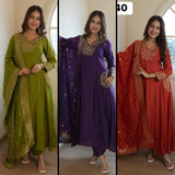 Heavy Cotton Embroidered 3-Piece Suit Set (GFHBP)