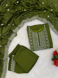 Vichhitra Silk Kurta Set with Embroidered Dupatta (ASC)