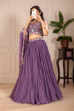 Premium Star Fox Georgette Embroidered Lehenga Set Royal Threads
