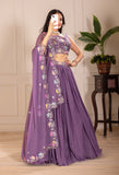 Premium Star Fox Georgette Embroidered Lehenga Set Royal Threads