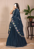 Premium Star Fox Georgette Embroidered Lehenga Set Royal Threads