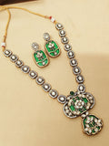 Original Pachi Kundan Necklace with Mop Work & Matching Earrings (RO)