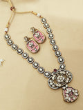 Original Pachi Kundan Necklace with Mop Work & Matching Earrings (RO)