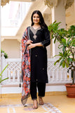 Elegant Viscose Chanderi Silk Kurta with Sequins and Embroidery Detailing (ASC)