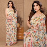 Georgette Party Wear Saree Embroidered