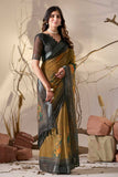 Linen Cotton Printed Saree