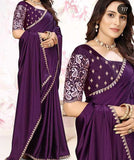 Georgette KESH588 TAMMANA Lace Border Saree