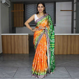 Bandhani Satin RIN119 GRO11 Saree