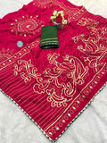Bandhani Viscose KESH584 EKTA  Designer Traditional Saree