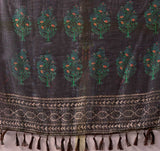 Linen KESH522 100 Printed Cotton Linen Saree