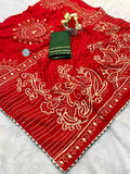 Bandhani Viscose KESH584 EKTA  Designer Traditional Saree