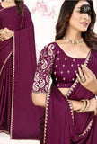 Georgette KESH588 TAMMANA Lace Border Saree
