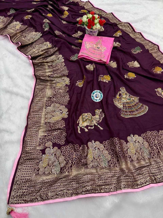 Dola Silk KESH584 Zecard Designer Traditional Saree