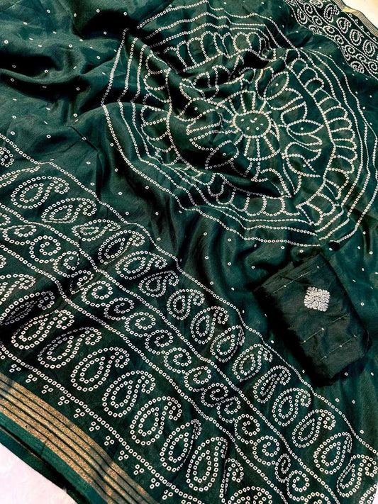 Bandhani  Dola Silk KESH574 113 Bandhani Saree