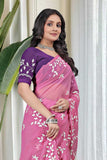 Georgette Embroidered Saree