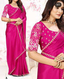 Georgette KESH588 TAMMANA Lace Border Saree