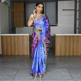 Bandhani Satin RIN119 GRO11 Saree