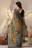 Linen Cotton Printed Saree
