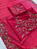 Georgette Embroidered Saree