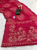 Bandhani Viscose KESH584 EKTA  Designer Traditional Saree