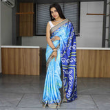 Bandhani Satin RIN119 GRO11 Saree