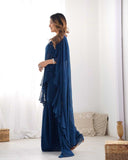 Faux Georgette KESH595 N56 Ready To Wear Saree