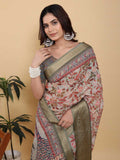 Cotton KESH553 630 Cotton Linen Printed Saree