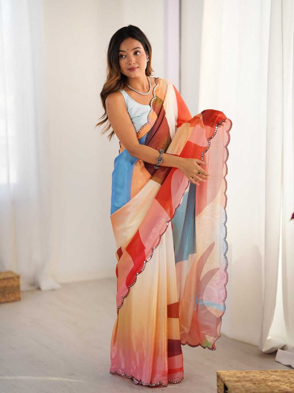 Chinon KESH595 81  Ready To Wear Saree