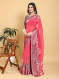 Cotton KESH509 629 Linen Printed Cotton Saree
