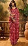Cotton KESH553 125 Printed Cotton Linen Saree