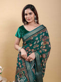 Cotton KESH553 631 Cotton Linen Printed Saree