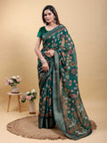 Cotton KESH553 631 Cotton Linen Printed Saree