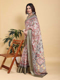 Cotton KESH553 630 Cotton Linen Printed Saree