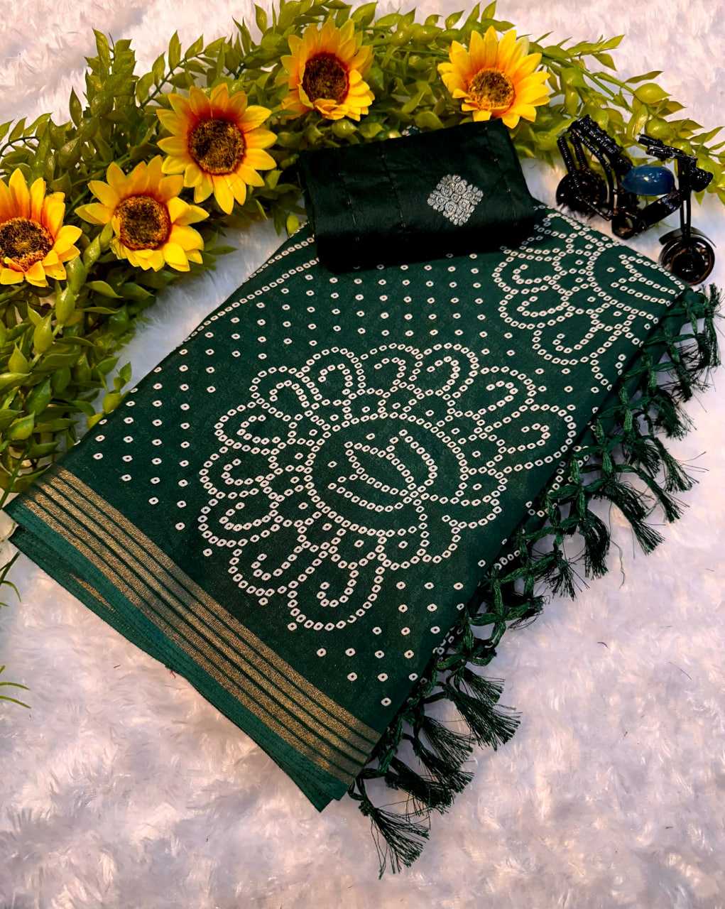 Bandhani  Dola Silk KESH574 113 Bandhani Saree