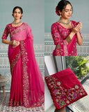 Georgette Embroidered Saree