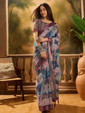 Linen KESH553 128 Silk Saree
