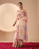 Lichi Silk KESH522 1050  Designer Silk Zari Border