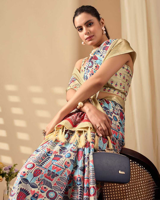 Lichi Silk KESH522 1049 Designer Zari Border Silk Saree