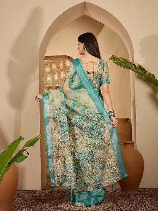 Cotton Designer Printed Saree