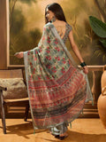 Linen KESH553 129 Festive Collection Printed Cotton Linen Festive Saree