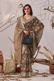 Linen KESH522 1002  Printed Cotton Linen Saree
