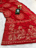 Bandhani Viscose KESH584 EKTA  Designer Traditional Saree