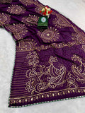 Bandhani Viscose KESH584 EKTA  Designer Traditional Saree