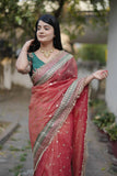 Banarasi Crush Saree with Heavy Sequin RO9705