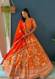 Orange Designer Lehenga Choli RO9791