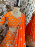 Orange Designer Lehenga Choli RO9791