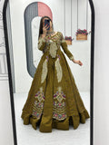 Vichitra Lehenga Set with Shrug RO9786