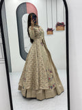 Vichitra Lehenga Set with Shrug RO9786