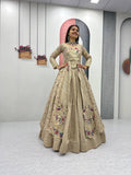 Vichitra Lehenga Set with Shrug RO9786