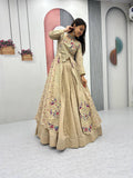 Vichitra Lehenga Set with Shrug RO9786